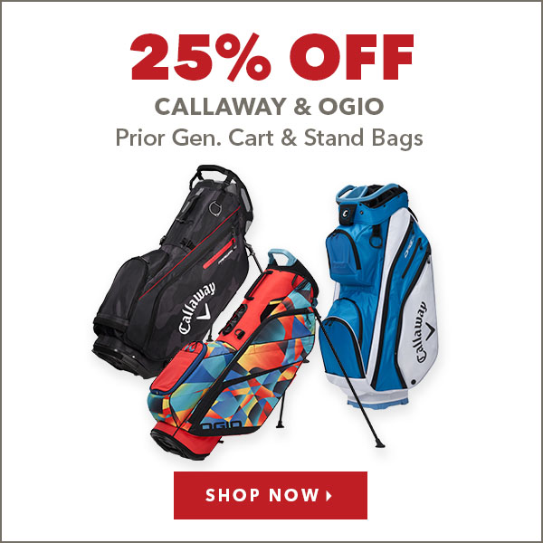 Callaway & Ogio Prior Gen. Cart & Stand Bags - 25% Off   