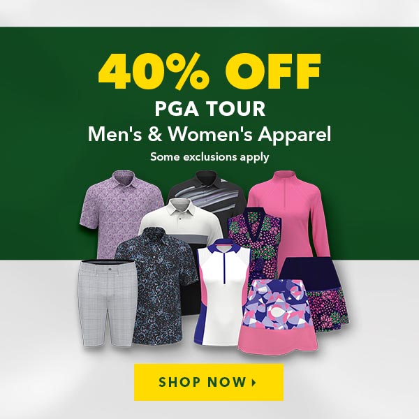 PGA Tour Men's & Women's Apparel - 40% Off   